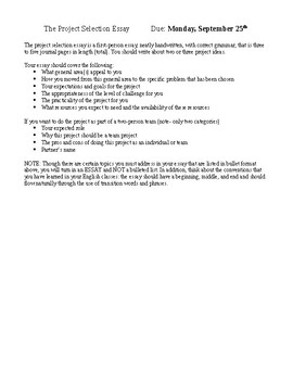 science fair essay format