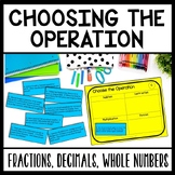 Identifying All Operations in One Step Word Problems Singl