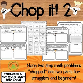 Preview of Two Step Word Problems - MORE Support for Strugglers & Beginners