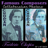 Chopin Collaboration Portrait Poster | Famous Musicians Series