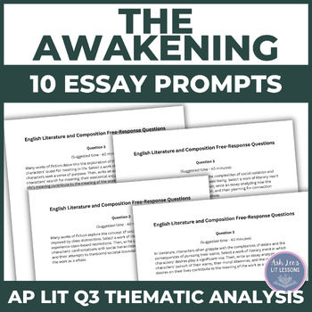 the awakening essay prompts