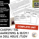 Chopin's The Awakening & Ibsen's A Doll House Complete Unit