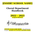 Choral / Chorus Department Handbook