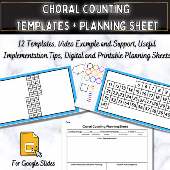 Preview of Choral Counting Templates and Planning Sheets - Digital and PDF - Editable 