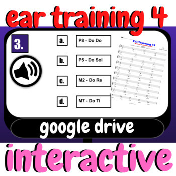 Preview of Choral Ear Training 4 | Interactive Music Lesson on Intervals! 
