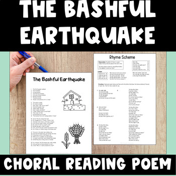 Preview of Choral Reading Poem for Fluency Practice Poetry Rhyme Scheme & Figurative Lang.