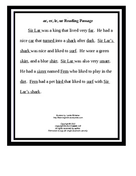 Choral Reading Passages Printable