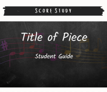 Preview of Choral Score Study Guide
