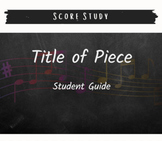 Choral Score Study Guide
