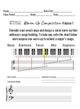 Preview of Choral Warm-Up- 8 Volumes (AMAZING SUB PLANS) Student-Centered