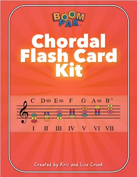 Preview of Chordal Flashcard Kit – Color coded for use with Boomwhackers®