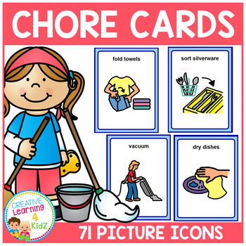 Preview of Chore Cards Picture Icons Special Education