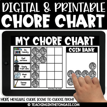 Preview of Digital and Printable Chore Chart