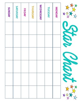 Chore Chart & Star Chart by Katie Corson | Teachers Pay Teachers