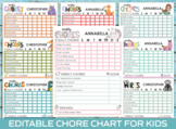 Chore Chart for Kids - Editable/Printable Chore Chart for 