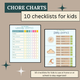 Chore Charts for Kids and Family