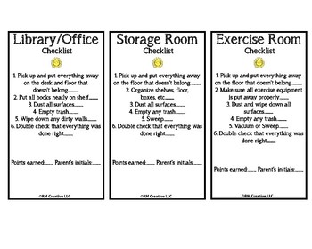 Preview of Chore Charts for the home