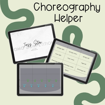 Preview of Choreography Helper (canva template)