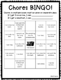 Chores BINGO!