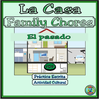 Preview of Chores and Responsibilities Home Topic Past Tense Practice