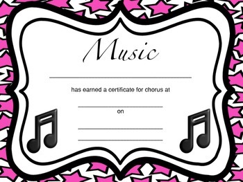 Preview of Chorus Certificates