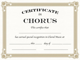 Chorus Certificates, Formal