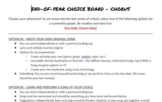 Chorus Choice Board // End-of-Year Activity