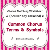 Chorus Terms & Symbols Every Singer Should Know ♫ Worksheet