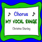My Vocal Range Chorus Worksheet
