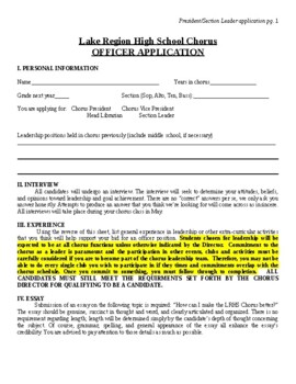 Preview of Chorus Officer Application