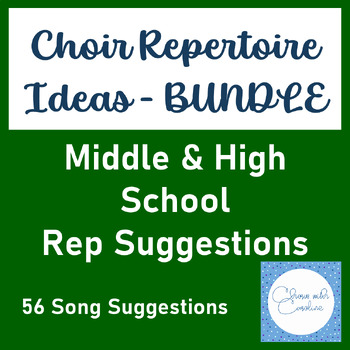 Preview of Choir Repertoire Ideas - Tried and True Song Choices - BUNDLE!