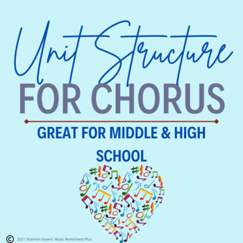 Preview of Chorus Unit Curriculum Structure for Entire School Year - Music Teacher Resource