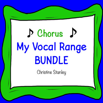 Preview of Chorus Vocal Range BUNDLE