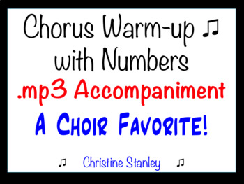 Preview of Chorus Warm-up With Numbers  ♫   15453525 .... etc.  ♫ MP3 Sing-a-long