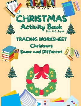 Preview of Chrıstmas Activity Book Tracing Worksheet