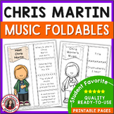 Musician Worksheets Chris Martin - Listening and Research 