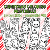 Chrismas Coloring Printable Bookmarks + FREE Coloring Pages