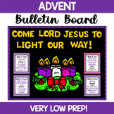 Christian Advent Bulletin Board, Door Decor: Come Lord Jes