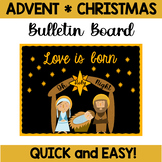 Christian  Advent or Christmas Bulletin Board, Door Decor:
