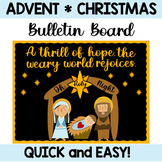 Christian Advent or Christmas Bulletin Board, Door Decor: 