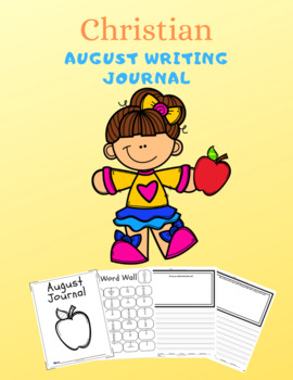 Preview of Christian August Writing Journal