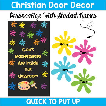 Preview of Christian Back to School Door Decor:  Masterpieces