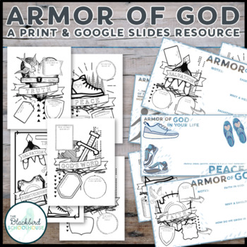Preview of Christian Bible Study Armor of God: Activities, Coloring Pages & Artwork/Posters