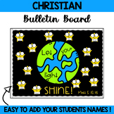 Christian Bulletin Board, Door Decor: Let Your Light Shine