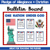 Christian Bulletin Board: Pledge of Allegiance Posters for