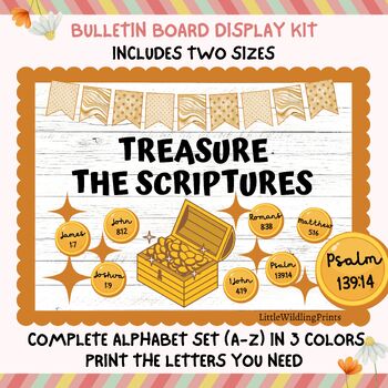 Preview of Christian Bulletin Board Kit, Bible Bulletin Board, jesus church scriptures