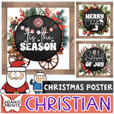 Christian CHRISTMAS Begins Poster Religious Classroom Deco