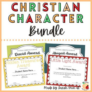 Preview of Christian Character Awards BUNDLE