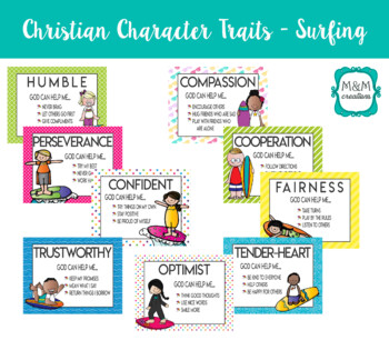 Christian Character Posters Teaching Resources Tpt
