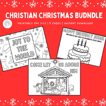 Christian Christmas Bundle by Bible Buds | TPT